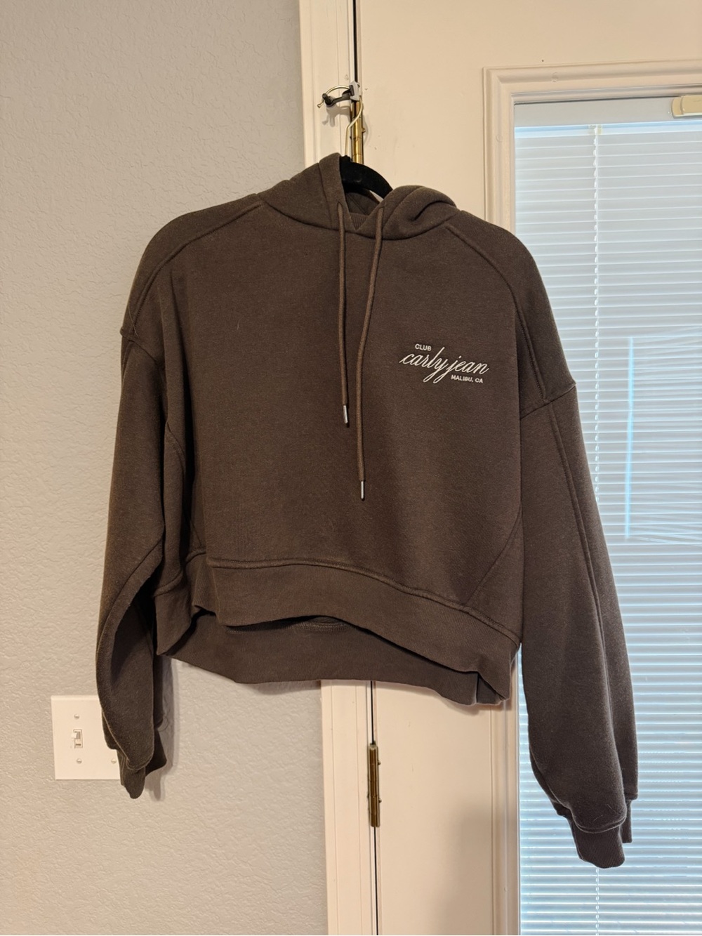 CJLA Carly Jean Mayer Jogger Set Dark Brown Hoodie Joggers M